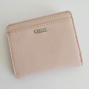 Relic By Fossil Blush Pink Blocking Bifold Mini Wallet
